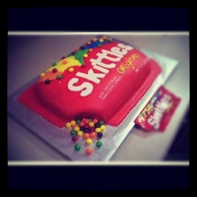 Skittles Cake!
