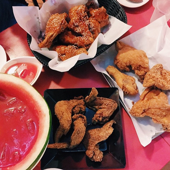 🇰🇷 YangNYum Chicken | Soya Chicken | Original Fried Chicken | Watermelon Soju 🇰🇷