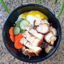 Caramel & Crackling Roast Pork Combo Donburi with Onsen Egg
