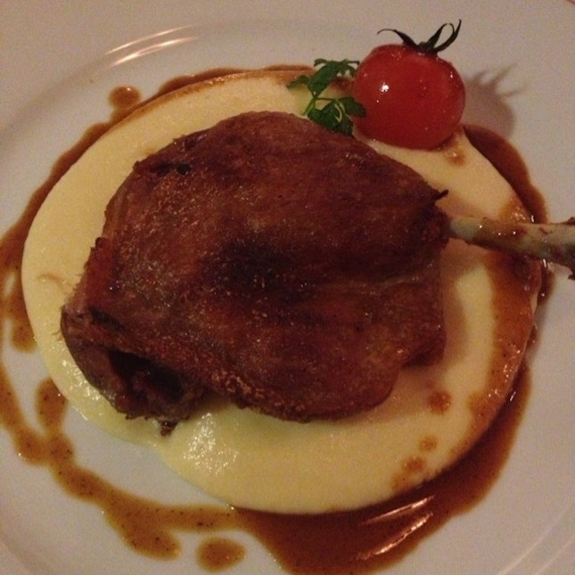 Duck Confit And Truffle Mash