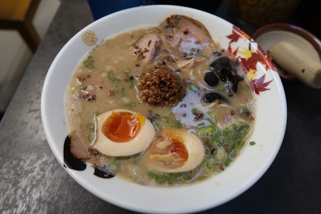TONKOTSU RAMEN AUTUMN with Flavoured Egg 