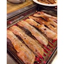 Bacon for dinner 😍 #korean #buffet #dinner #kuliner #kulinermedan #makanmana #surgakuliner #bacon #grill #foodgasm #foodporn #goodfoodgoodlife #happy 🎎🐷