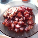 Roast pork, awesome crispy char siew and lap cheong which the fat just melts in your mouth.