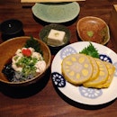 Lotus root stuffed with mustard, local dishes in Kumamoto ¥480 very special, truly extraordinary dish...