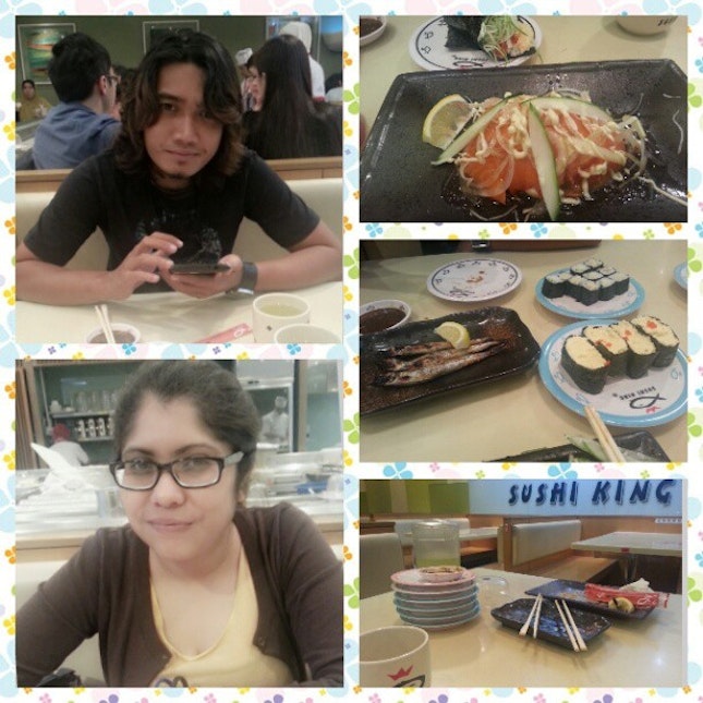 #dinner #sushi #sushiking #suria #klcc with my japanese soulmate #fiance ♡♥ @bagiesofi.