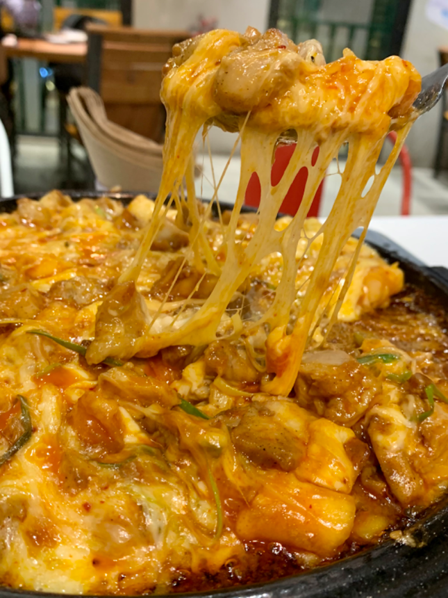 Spicy Cheese Dakgalbi | $34.50