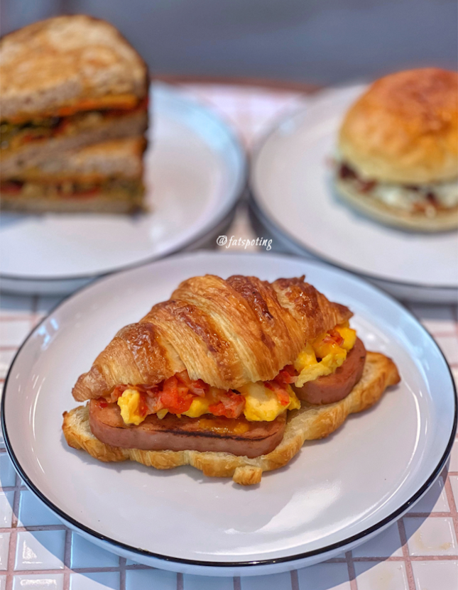 Spam & Egg with Kimchi Croissant