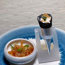 Signatures Tasting Menu: Amuse Bouche - Marinated Jellyfish, Seafood Cone [$158/Pax]