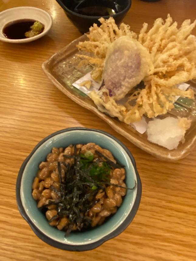 Natto & Tempura