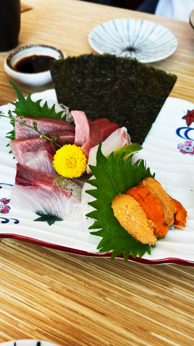 Premium sashimi moriawase $55