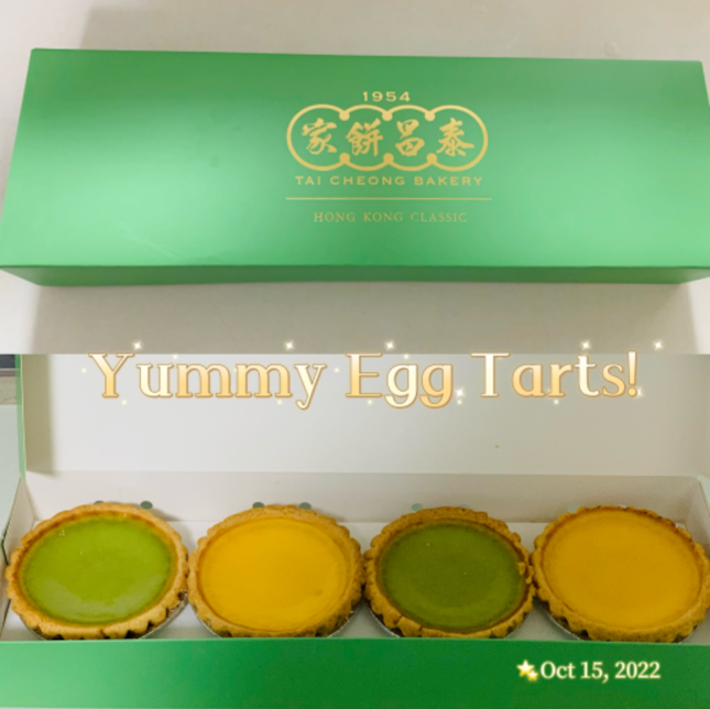 Original & Pandan Egg Tarts 😜👍