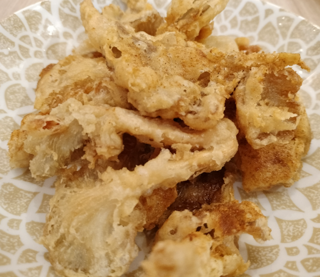 Fried oyster mushrooms 