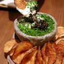 Chips, Caviar, and French Onion Dip