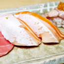 Sushi Shake Harasu (SGD $10 for 2 pieces) @ Tomi Sushi.
