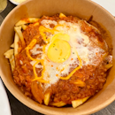 Fries with Meat Sauce & Egg