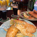 Fish and Chips with Half Pint of Guinness Beer