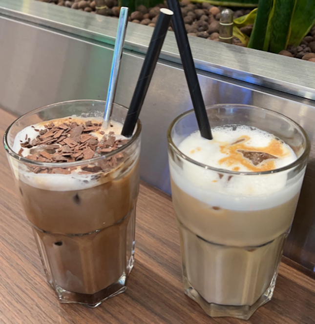 Mocha and Cappuccino (Iced) 