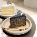 Black Sesame Hōjicha Cream Cake 