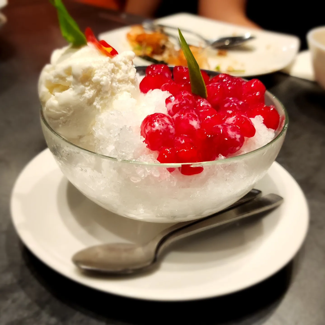 Red Ruby with Coconut Gelato ($8)