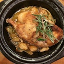 'The Golden Hen' - Poulet Roti in a garlic and onion stew @ JBM Dining.