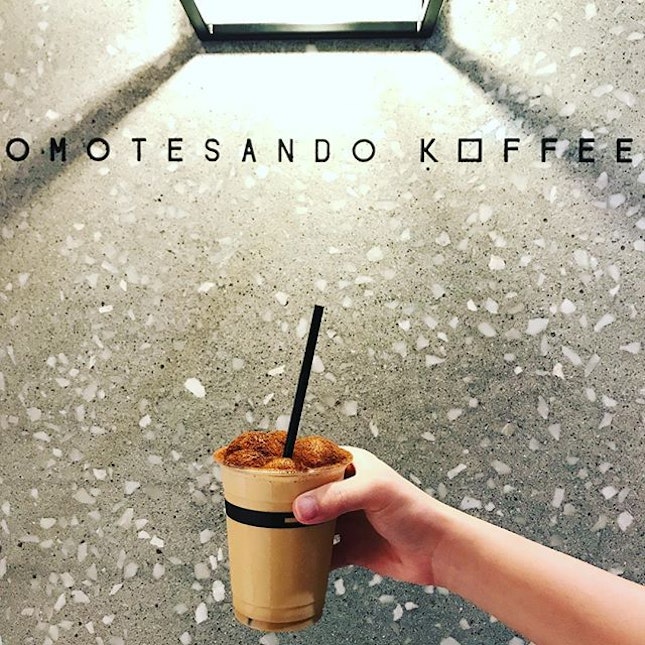 Make your way down to @downtowngallerysg for this Ice Cappuccino by Omotesando Koffee #downtowngallerysg