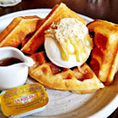 Waffle With Kaya Toast Ice Cream (SGD $18) @ Twenty Eight Cafe