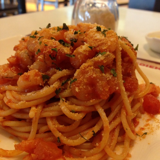 Shrimp And Garlic Spaghetti