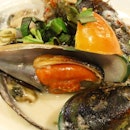 NZ green lipped mussels in Spicy Coconut Sauce.