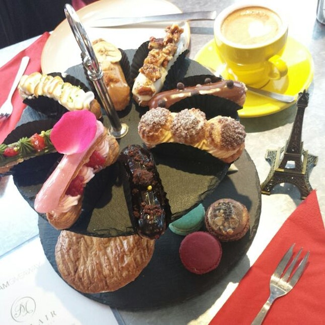 Full High Tea Set With Good Cup Of Latte