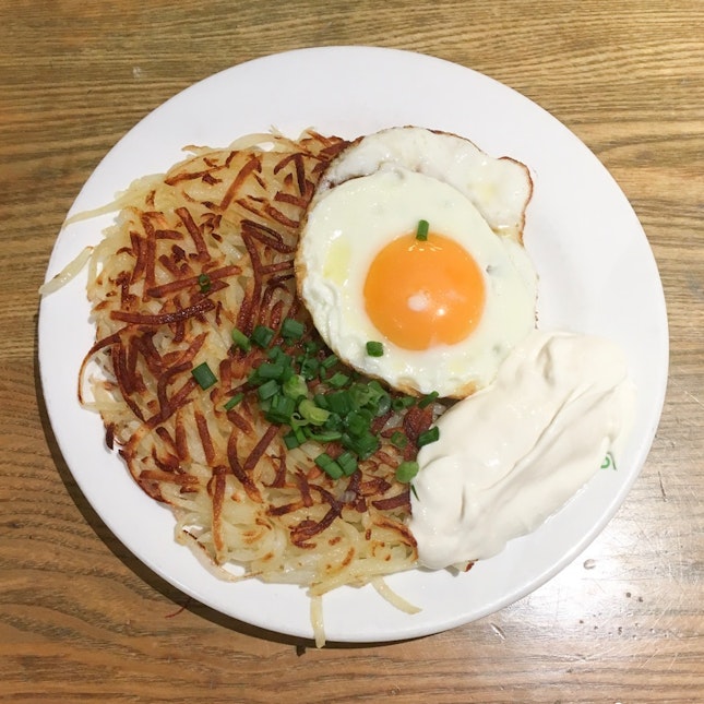 Rosti ($7.90) + Fried Egg ($1.70)