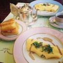 Omelette Concorde and Laduree French fries!
