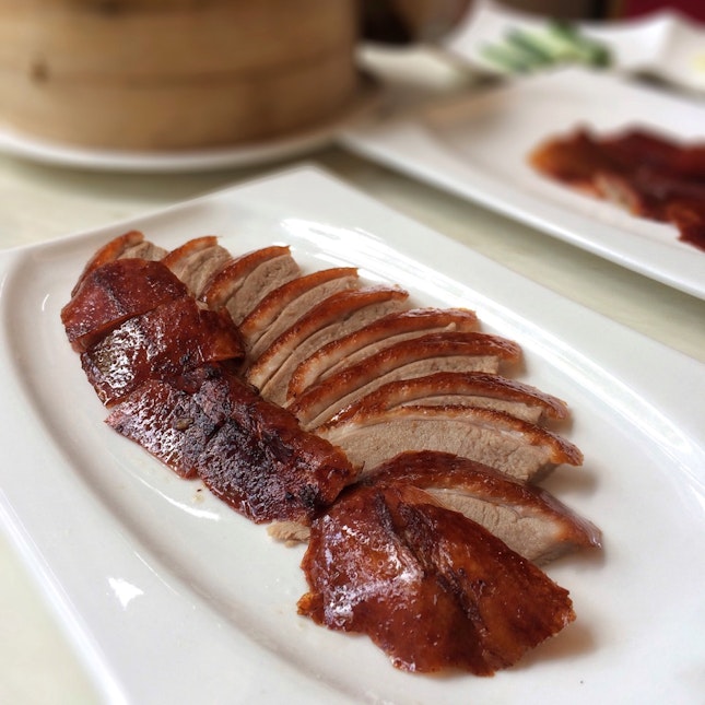 Barbecued Peking Duck ($30 half/$58 whole)