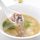 Pig Tripe Soup w/ Gingko Nuts ($75 8-course set lunch)