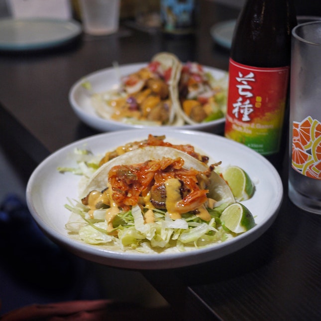 Grilled Korean Chicken Taco $10