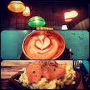 A nice hot #latte and a #wafflesalmonster for #dinner :-) #piknik #saturday #instacollage