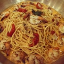 Spaghetti seafood Energy Cafe #seafood #spaghetti #lunch #maincourse #prawn #pasta #foodoftheday #foodphotography #foodpornography  #foodporn