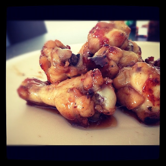 Maple glazed chicken with @saifulazzambs #homemade #lunch #jiggydiggity #igsg #iphone