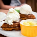 Granny Smiths Waffle with Gelato… I couldn't resist getting the Mao Shang Wang Durian flavour.