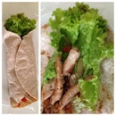 I made this awesome wheat tortilla wrap with chicken breast strips & TLO for lunch.