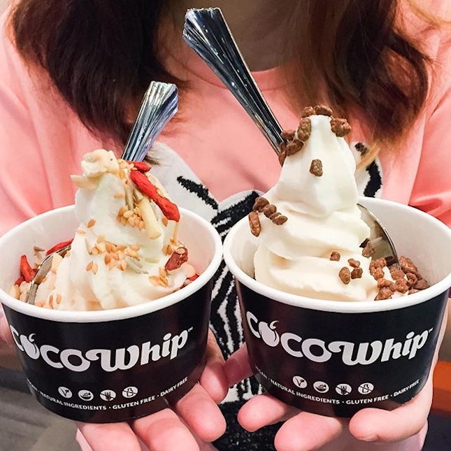 Cocowhip, created by health food cafe BSKT in Australia, is the world’s first vegan soft serve that’s made using coconut water (plus organic bio-fermented coconut powder & vegetable-sourced stabilisers, if you’re into details).