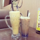 Huge drinks at Kim Gary!(: #pearl #milktea and iced #milo #asian #asianfood #drinks #asiandrinks #yunmy #hongkong #taiwan
