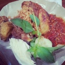 Ayam Penyet from Ayam Penyet Ria at Nagoya Hills Batam(: #indonesia #ayampenyet #asianfood