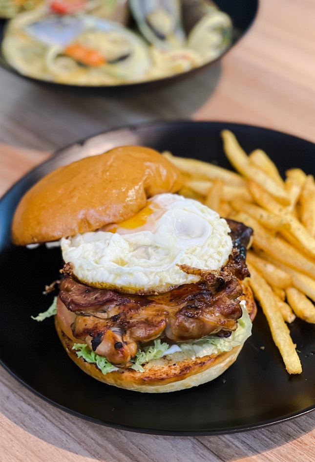 Signature Charcoal Grilled Chicken Burger