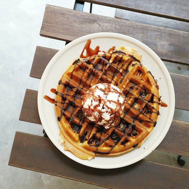When life gives you free waffles, EAT IT.