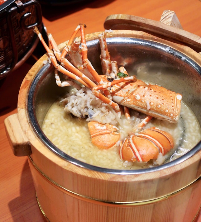 Lobster Broth with Crispy Rice [$38]