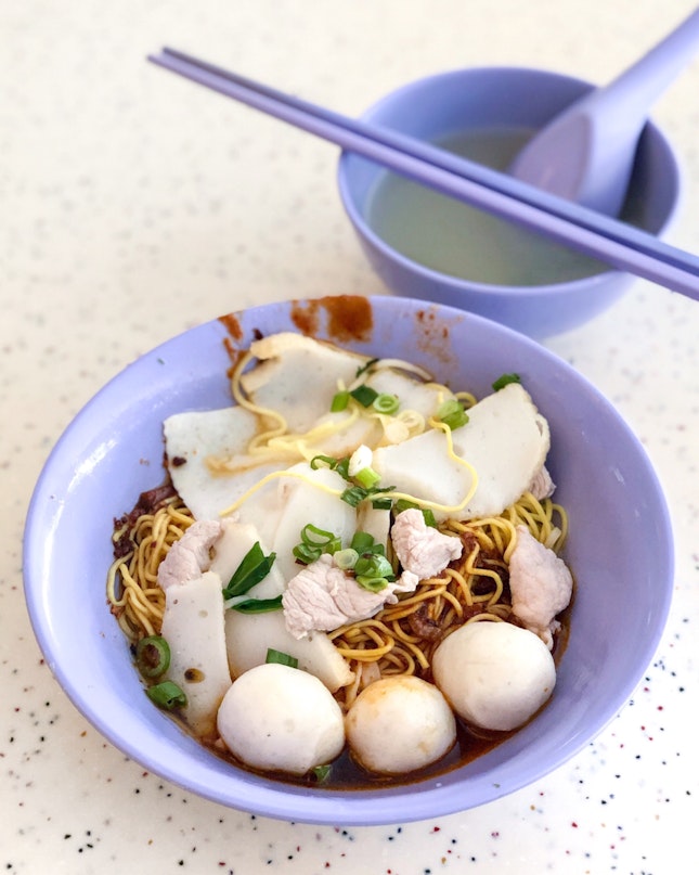 Fishball Noodle Dry [$3]