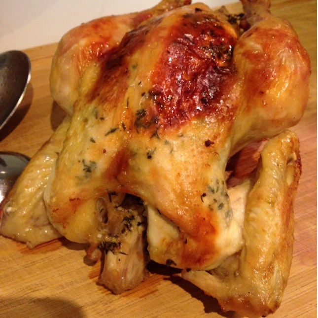 Garlic Thyme Roast Chicken 