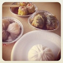 Morning dim sum with the father.