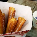 Clasicos churros with purple yam dip!