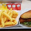 Chicken Burger And Fries